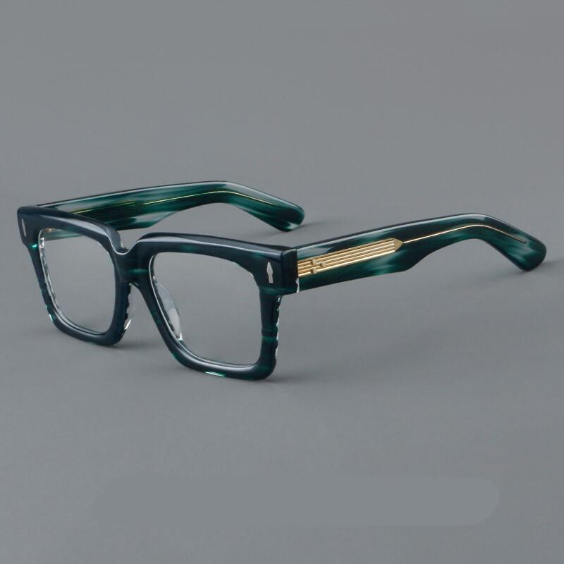 Top Quality Men Retro Square Glasses Frame Designer Acetate Optical Eyewear Reading Presbyopia Eyeglasses