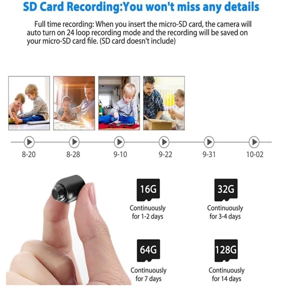 Мини Камера Wi-Fi Беспроводная Видеокамера Видео Диктофон Ночная Съемка Обнаружение Движения