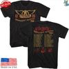 Футболка Aerosmith Permanent Vacation Tour 87 88 Концертный Тур Альбомный Черный Унисекс Футболка