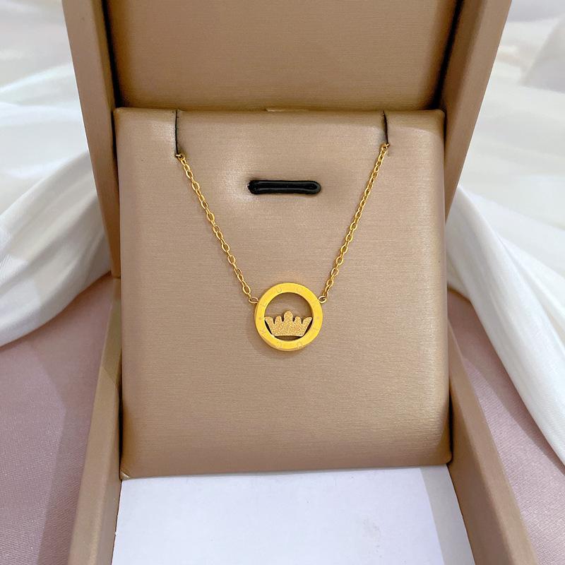 Fashion Retro Women's Necklace Temperament Micro Diamond Necklace Exquisite Collar Chain Accessories