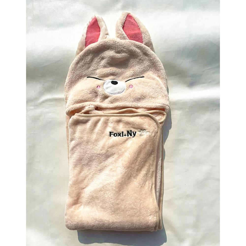 MINISO Kpop Skzoos Плед с капюшоном Мультяшный Милый Фланелевый Ленивый Шарф Накидка Пледы БанЧан ЛиНо ЧанБин Феликс Подарки Декор для Дома