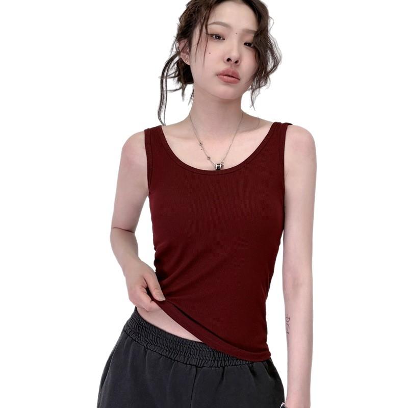 Новый стиль топа-халтер без рукавов, цельного, для женщин, которые могут носить его отдельно или в качестве внутреннего слоя, чтобы выглядеть стройнее