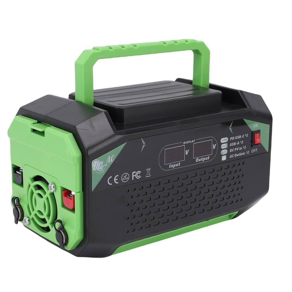 500W Car Inverter 12V To 110V Car Plug Adapter Outlet Converter with Display Screen 2 USB 2 Type C Ports 2 Fast