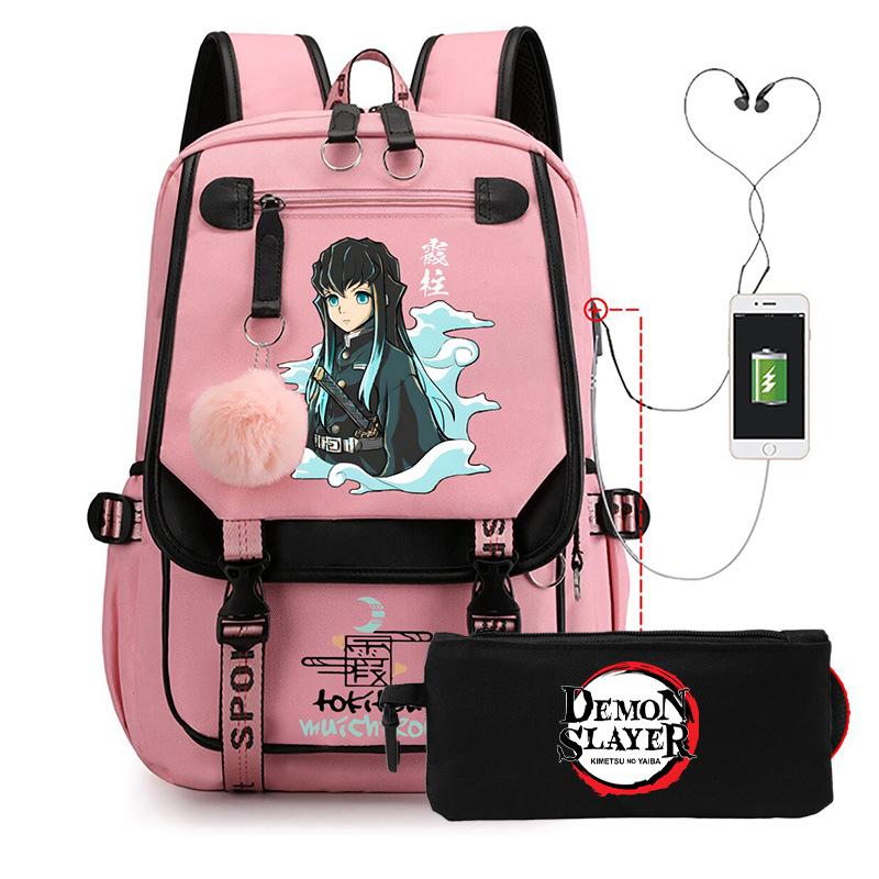 Школьный рюкзак в стиле аниме «Токито Муичиро» (набор периферийных устройств) — пенал для учеников.