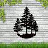 1 шт. Сосновое дерево, металлическое настенное искусство, металлическое настенное украшение из дерева, знак природы, уникальный подарок для дома, декор для фермерского дома из природного леса