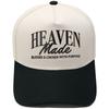 HEAVEN Made Truck Driver Hat Alphabet Embroidery Vintage Leopard Print Color Matching Baseball Cap Men's and Women's Casual
