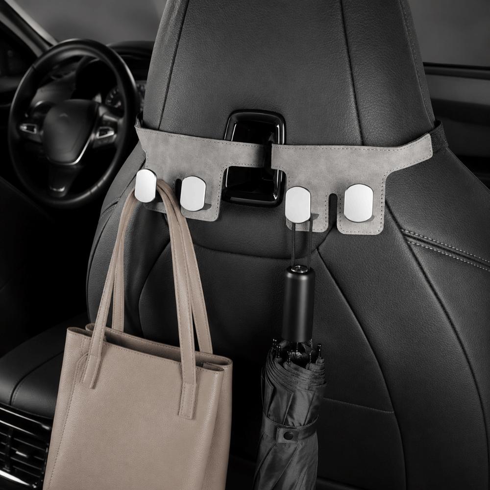 Wear-Resistant Car Headrest Hook Double Hook Auto Back Seat Storage Hook Car Rear Seat