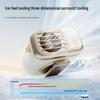 360° Rotating Portable Retro Leather Fan: Waist-Hanging, Bag-Hanging, Desktop Three-in-One Outdoor Cooler