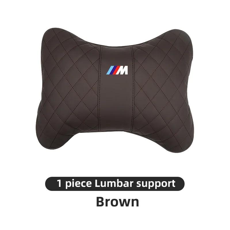 BWQ1 Car Sticker Hot 2026 For BMW Car Logo Headrest Neck Cushion Lumbar Support Memory Foam Pillow For BMW M X1 X3 X5 X6 X7 E30 E90 M