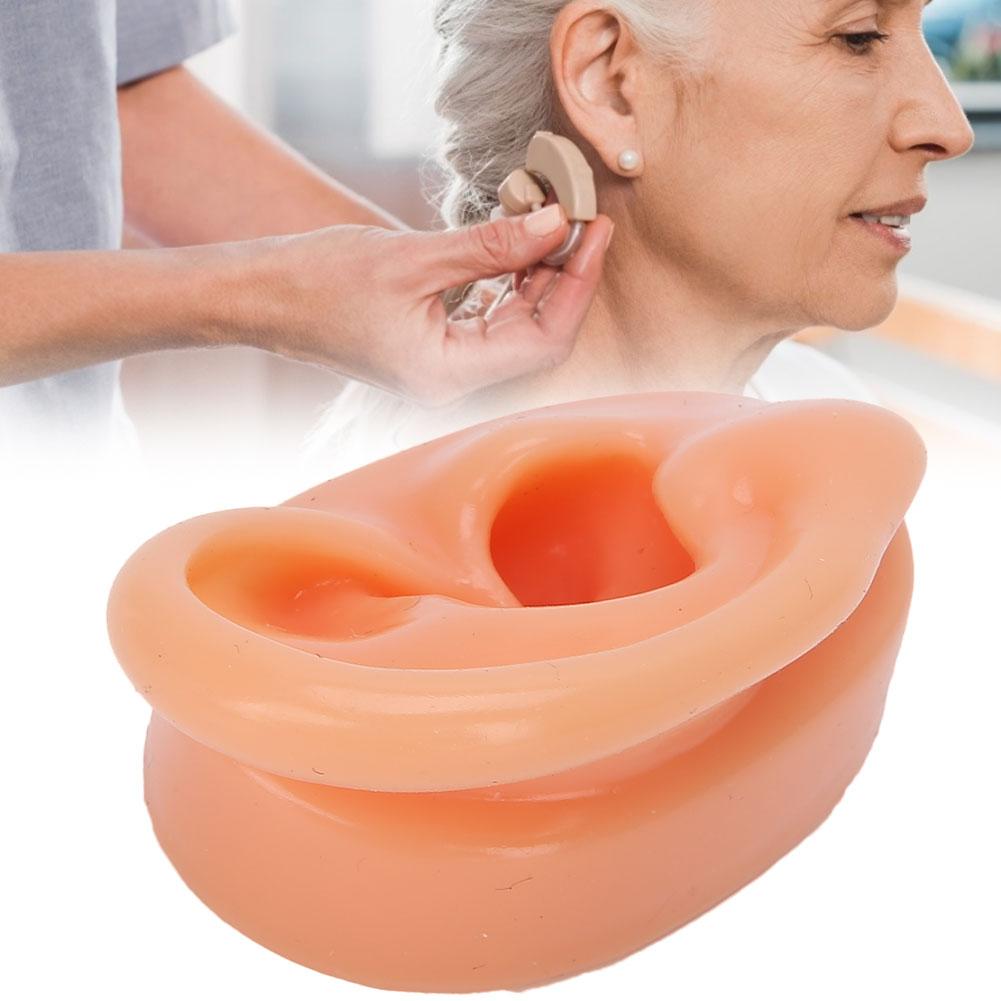 Силиконовая модель правого уха, имитация искусственного уха, дисплейная модель для слуховых аппаратов