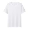Summer Men's T-shirt Pure Cotton Solid Color Casual Round Neck Top Breathable Loose Thin T-shirt Short-sleeved Couple