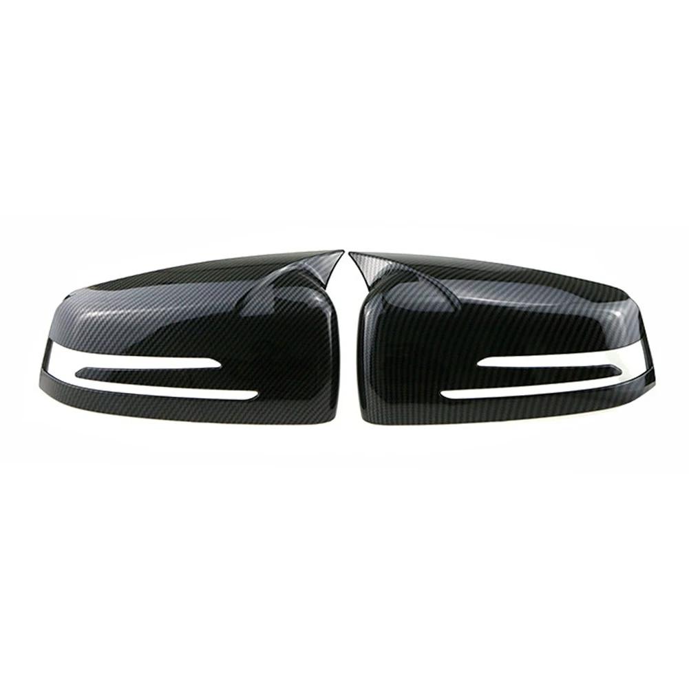 Чехлы на боковые зеркала для Mercedes Benz W176 W246 W212 W204 C117 X156 X204 W221 C218 ABCES CLA GLA GLK Class Black Заменить