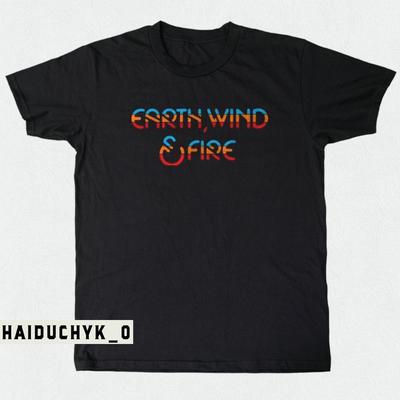 Футболка Earth Wind And Fire Музыкальная группа Унисекс Черная футболка S-5XL Унисекс Футболка