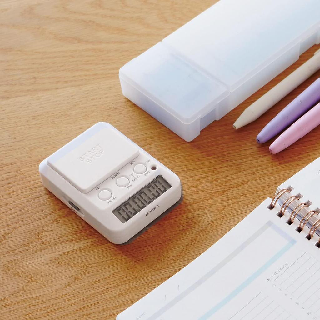 dretec Таймер для учебы Время вышло 2 T-580WT Белый