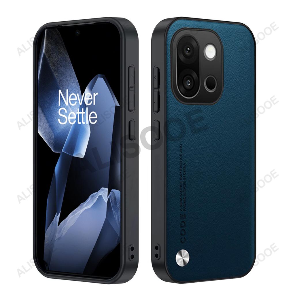 Кожаный чехол-фунда для Oneplus 15, чехол Capa из искусственной ПУ-кожи с роскошной текстурой волокна