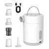 Outdoor Multi-function Air Pump with LED Light Portable USB Rechargeable Inflatables Swimming Ring Pool Float Air Mattress Bed Mini Electric Inflator