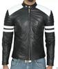 Stylish Jacket Elegant Men's Genuine Lambskin Leather New Black Handmade