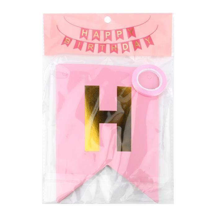 Joyeux anniversaire bannière signes d'or fournitures fête d'anniversaire drôle pour fête d'anniversaire