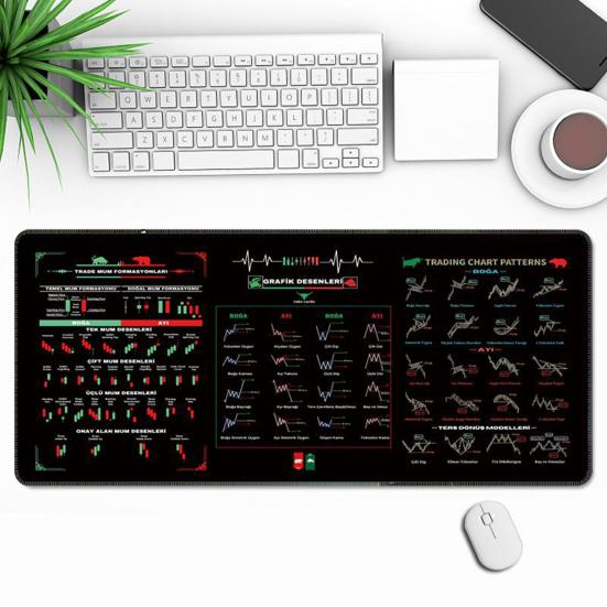 Коврик для игровой мыши Yousheng Large с прошитым краем, нескользящая основа, моющийся, простой в использовании, резиновый коврик для мыши и клавиатуры