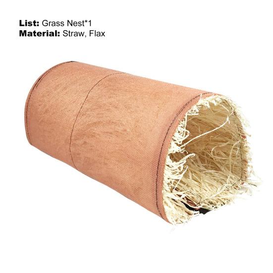 Гнездо морской свинки, натуральная солома, игрушка-туннель от скуки, кровать для хомяка, маленькое животное