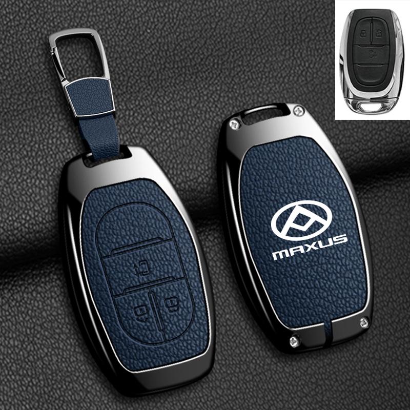 Zinc Alloy Leather Car Key Case Cover For Maxus G50 Plus D60 G10 G20 RV V90 T60 T70 EUNIQ5 Auto Key Shell Keychain Accessories