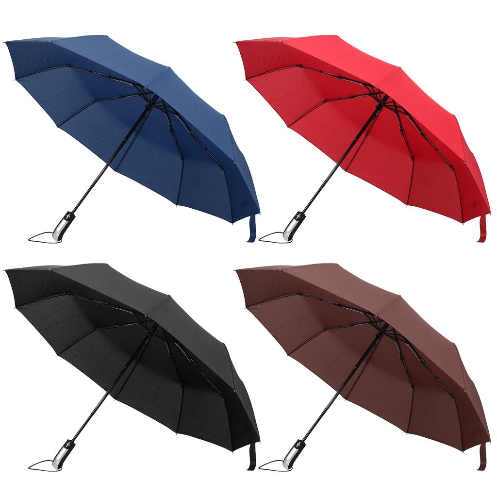 Автоматический зонт из черной стали TenBones складной компактный зонт высокой плотности с защитой от столкновений для Sunsh