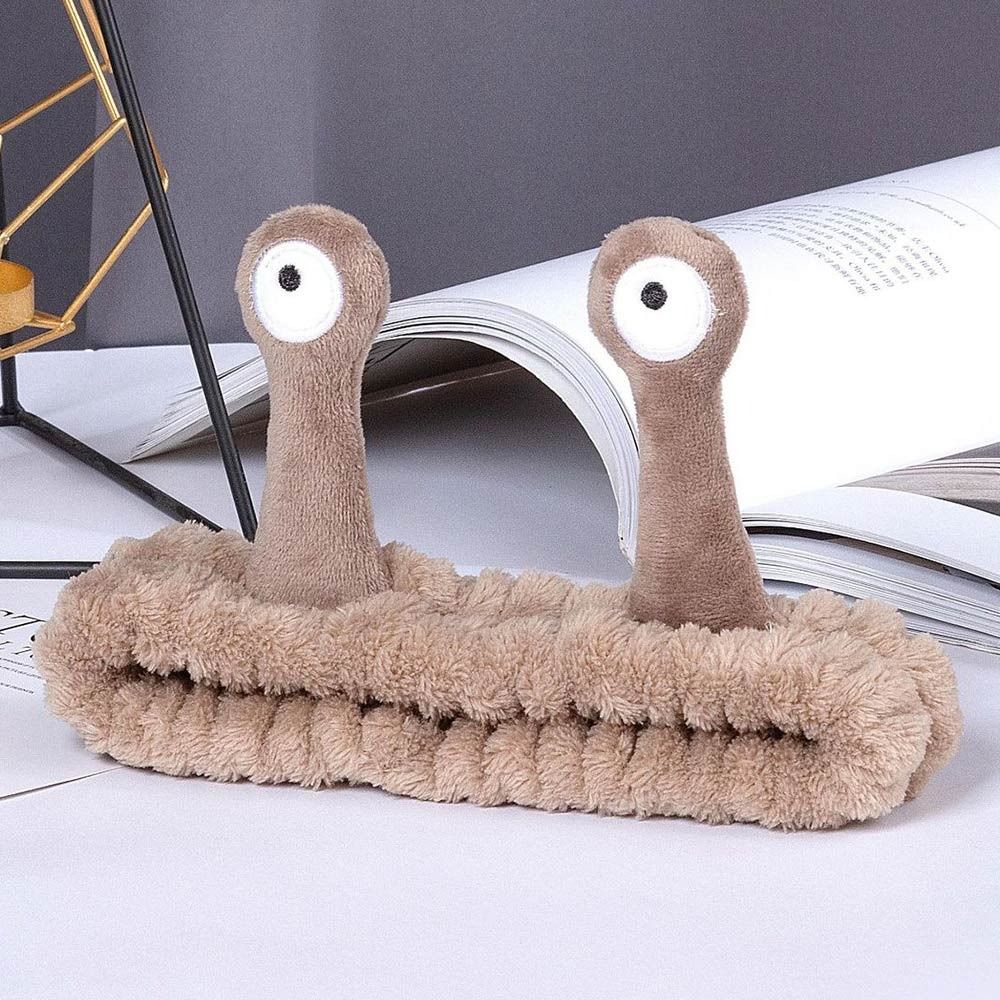 Макияж мультфильм улитка повязка на голову эластичные аксессуары для волос милый спа повязка на голову женщины девушка