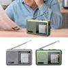 Портативное радио AM FM Портативное коротковолновое радио AM FM Погодное радио Аудиооборудование Отличный прием Разъем для наушников Транзисторное радио