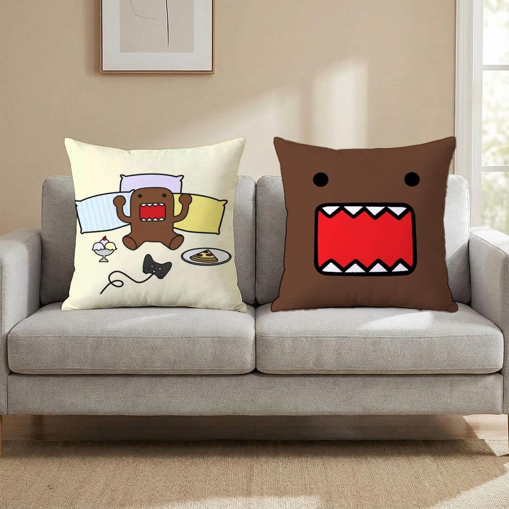 Мультяшная забавная наволочка Domo-kun, универсальная наволочка для дома и автомобиля - Двусторонняя, мягкая и прочная для ежедневного использования