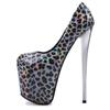 Sexy Leopard High Heels Women Shoes Platform Large Size 45 50 Gold Red Women's Heels Pumps Brand Fetish Party Dance Shoes Lady