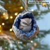 Yousheng Forest Animal Ornaments 2D Acrylic Hanging Decor with Owl Squirrel Rabbit Designs Indoor Outdoor Christmas Tree Decoration