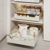 Kitchen Storage Rack with Slide Rails Pull-out Kitchen Drawer Type Storage Tray Spice Box Storage Rack Cabinets Organizer
