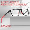 1PC Men And Women's Autofocus Reading Glasses With Blue Light Filtering Metal Hinge Computer Reading Glasses