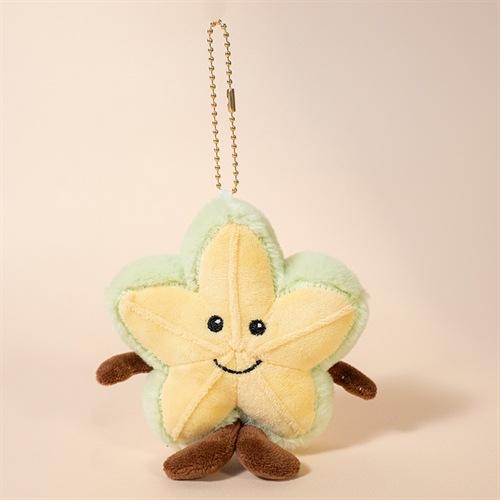 Creative Fruit Pendant Watermelon Durian Plush Toy Cute Fruit Keychain Bag Pendant Doll Back