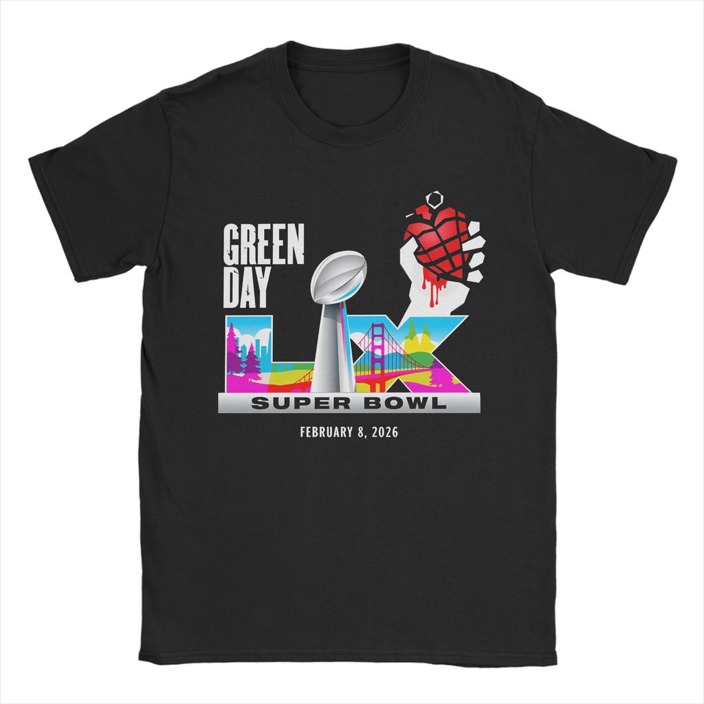Green Day Bowl Unisex T Shirt Awesome Tee Shirt Short Sleeve O Neck TShirt 100 Cotton Summer Clothing