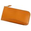 Длинный кошелек на молнии Оригинальная кожа Tochigi Сделано в Японии Натуральная кожа Camel L-образный [sokunou]