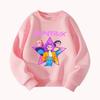 HUNTRX Demon Hunters Girls Graphic Hoodie Casual Star Print Sweatshirt with Cartoon Cat Design Fashion Pullover for Teens
