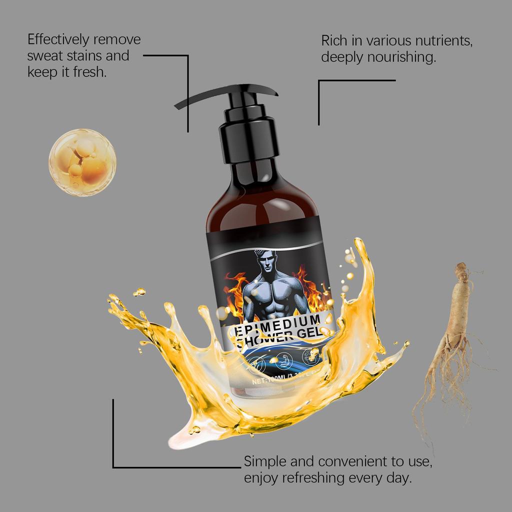 Мужской гель для душа для ухода за телом увлажняет и освежает тело и кожу массаж