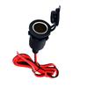 BRIIKPP Cigarette Lighter Socket with Lid 1 Branch Uncut Power Cable 39.4 Inches (100