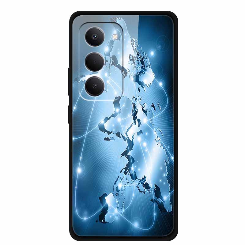 Glass Case For Redmi 15 4G Phone Case Redmi15 Coque Tempered Glass Hard Back Cover For Xiaomi Redmi 15 5G Case Soft Bumper Funda