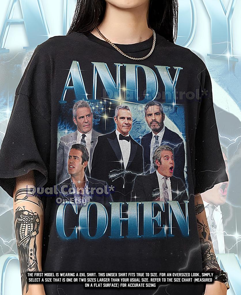 ANDY COHEN Bootleg Shirt, Andy Cohen Retro Tees, Talk Show T-Shirt, Bravo Longsleeve, Andy Cohen Vintage Sweater #saf