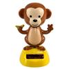 Dashboard Solar Power Shaking Head Cat Solar Toy Doll Dancing Monkey Figure Bobble Head Doll