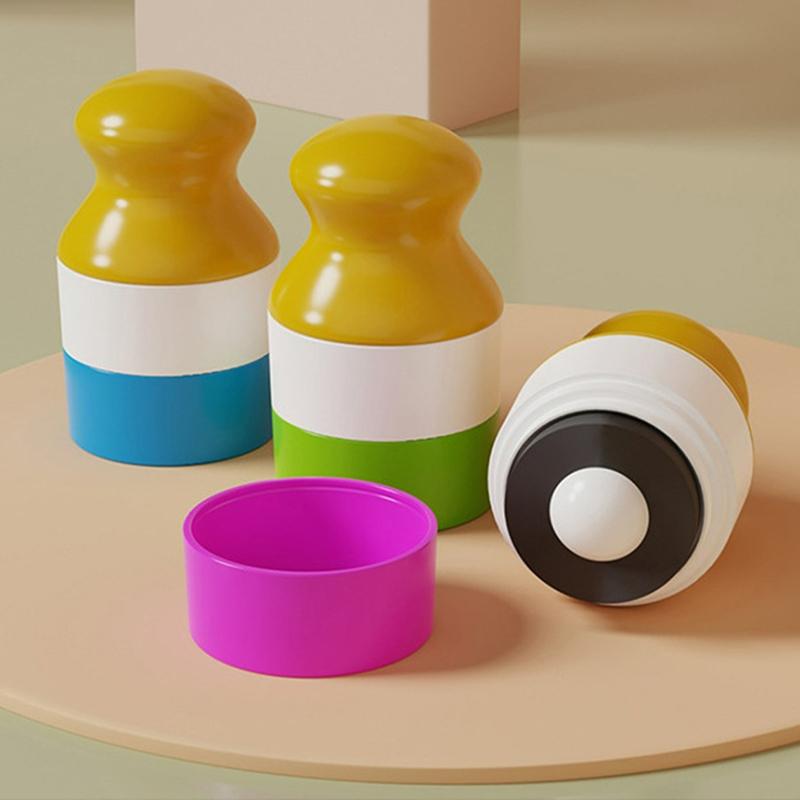 Солнцезащитный ролик-аппликатор в форме животного медведя, многоразовые сшитые флаконы для лосьона-крема, солнцезащитный аппликатор для лосьона