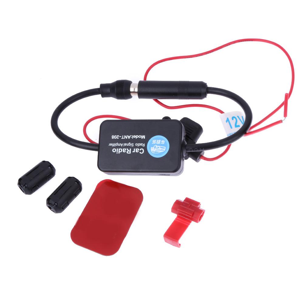 FM 88-108MHz Car Antenna Signal Amp Booster Radio Amplifier