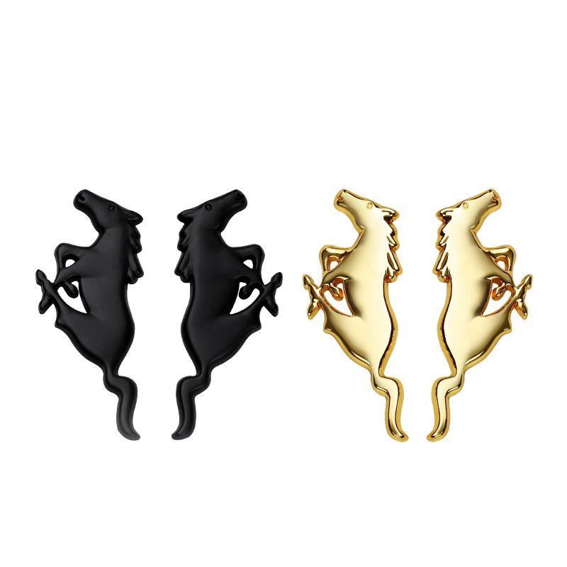 Metal Car Body Fender Trunk Sticker Auto Accessories For Mustang F150 Ford Ranger Focus Mk2 Mk3 Fiesta Mk8 Mondeo Mk4 Explorer