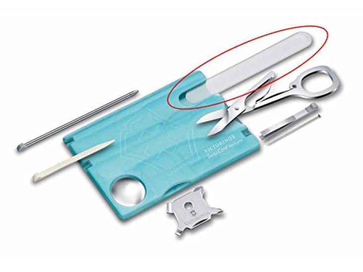 VICTORINOX Стеклянная пилочка для ногтей SwissCard Уход за ногтями [A.7232 Прозрачный]