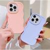 For iPhone 16 15 Plus 14 13 12 Pro Max Simple Wave Pattern Soft Shell Silicone Phone Case