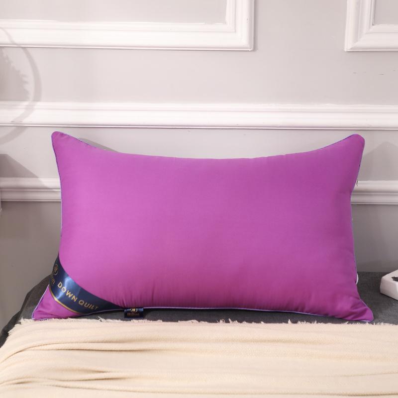 100% хлопок Hilton однотонные производители домашних подушек Прямая подушка 5-звездочная подушка для отеля Вакуумная компрессионная упаковка