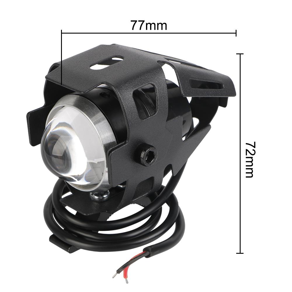 Motorcycle Headlight Auxiliary Working Lamp Angel Eye LED DRL Spotlights 12V Mini U5 Motorcycle Accessories Motorbike Spot Fog Light 2pcs
