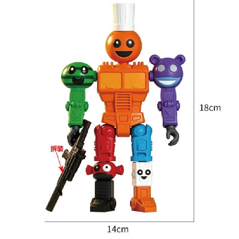 Pizzy's Parlor Pvc Robot Chef Figure With Movable Joints For Collectible Toy Display